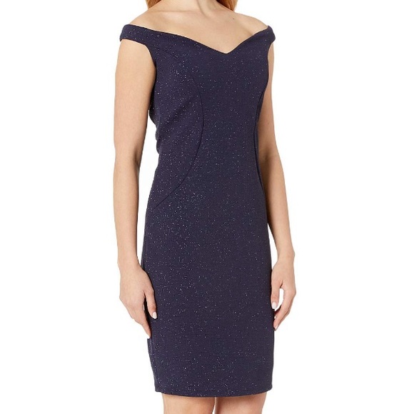 MARINA Short Bodycon Glitter dress - Picture 4 of 5